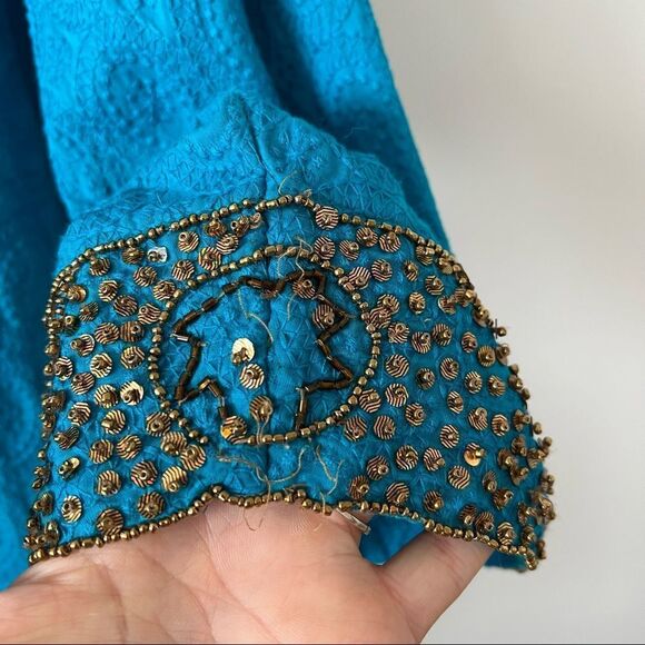 Ulla Popken beaded embroidered tunic blouse art to wear boho women’s plus size 2 - Picture 3 of 7